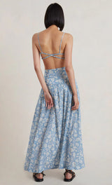 Floral Skies Maxi Skirt and Bodice Set