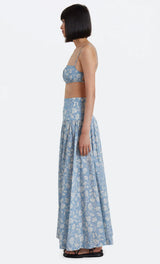 Floral Skies Maxi Skirt and Bodice Set