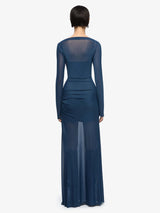 Marabou Long Sleeve Dress