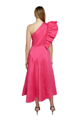 Bonjour One Shoulder Midi Dress