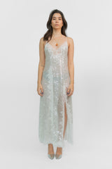 Sequin Lace Maxi Dress