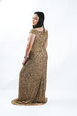 Gold Sequin Gown