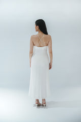 White Linen Maxi Dress