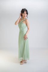 Chiffon Halter Maxi Dress