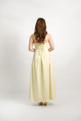 Custom Strapless Drop Waist Maxi Dress with Slit
