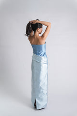Custom Mermaid Bustier Top and Twisted Maxi Skirt