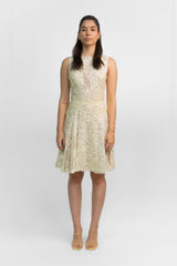 Ivory Sequin Cocktail Dress