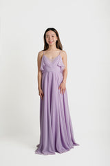 Ruffle Off Shoulder Maxi Dress