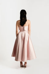 Circle Skirt Midi Dress