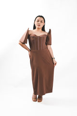 Filipiniana Corset Midi Dress