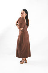 Filipiniana Corset Midi Dress