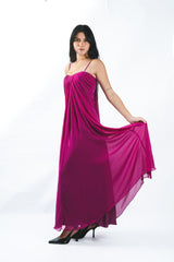 Long Pleated Gown