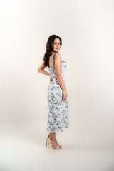 Floral Ribbon tie dress
