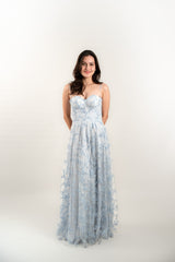 Monroe Gown Powder Blue with Corset