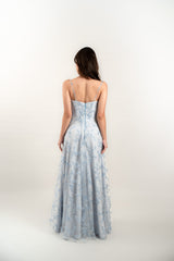Monroe Gown Powder Blue with Corset