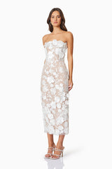 Helena Strapless Midi Dress