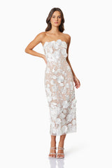 Helena Strapless Midi Dress