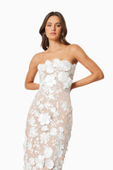 Helena Strapless Midi Dress