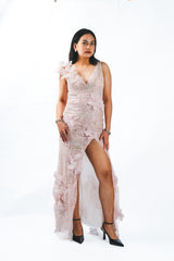 Floral Applique Gown