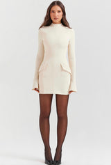 Mahalia Vintage Cream Mini Dress