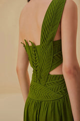 Leaf Midi Dress