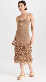 Rafia Midi Dress