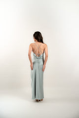 Blair Back Detail Maxi Dress in Seafoam