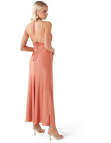 Cassia Satin Cut-Out Dress