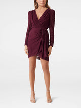 Harper Dobby Drape Mini Dress