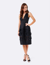 Frankie Low Neck Floral Lace Dress