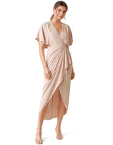 Jasmine batwing Wrap Midi Dress