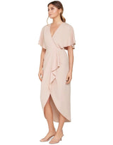 Jasmine batwing Wrap Midi Dress