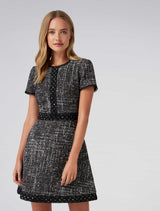 Robyn Boucle Fit and Flare Dress