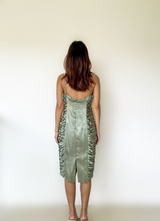 Ruched Satin Dress