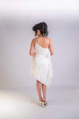 One Shoulder Layered Dress