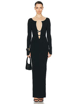 Niall Deep V-Neck Dress