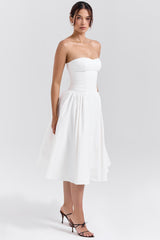 Georgina Cotton Strapless Midi Sundress