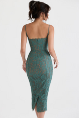 Joelle Lace Underwire Midi Cocktail Dress