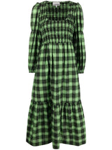 Seersucker Check Dress