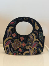 Sequin Floral Print Hand Bag