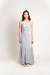 Asymmetric Drape Maxi Dress