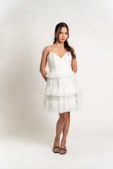 Ruffled Mini Dress