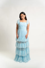 Ruffle Tiered Gown