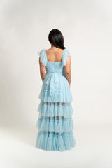 Ruffle Tiered Gown