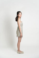 Custom Embellished Tassle Mini Dress