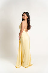 One Shoulder Drape Long Gown