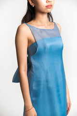 Custom Strapless Satin Gown with Removable Organza Dress