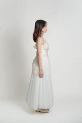 Custom Floral Beaded Gown