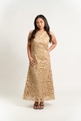 Floral Cutwork Midi Dress