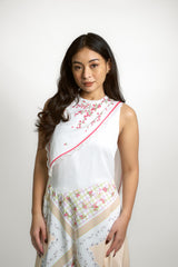 Multi-Floral Pattern Midi Dress